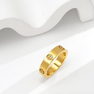 Classic Simple Plated Ring, Fashion Accessories for Both Men & Women, Fashion Jewelry, Trendy All-match & Exquisite