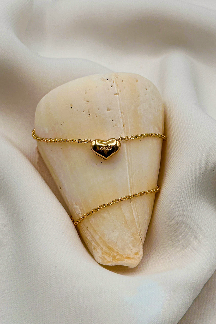 Mini Gold Heart Necklace