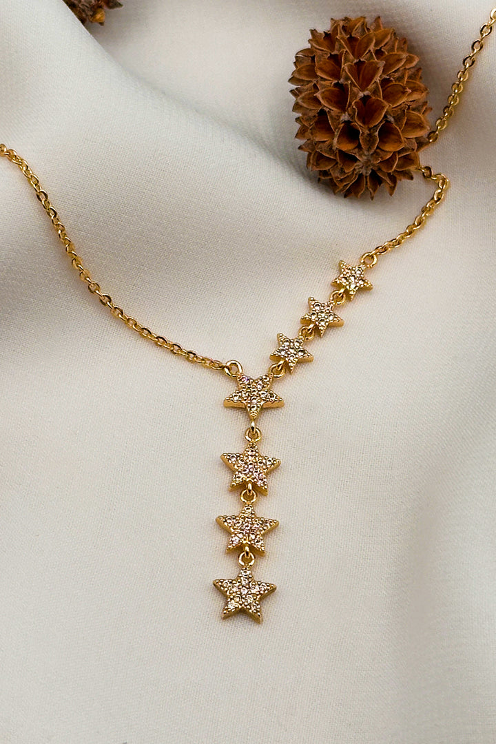 Shooting Star CZ Necklace