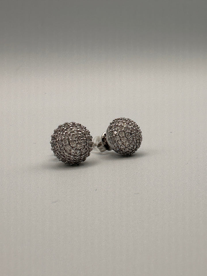 Sparkling Stud Earrings, Cubic Zirconia Earrings for women