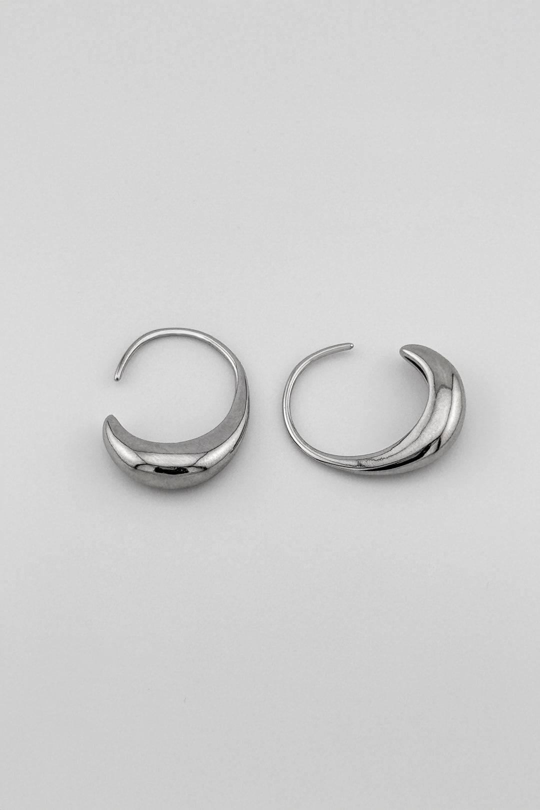 Gold Crescent Moon Hoops for Women - Fashionable and Unique