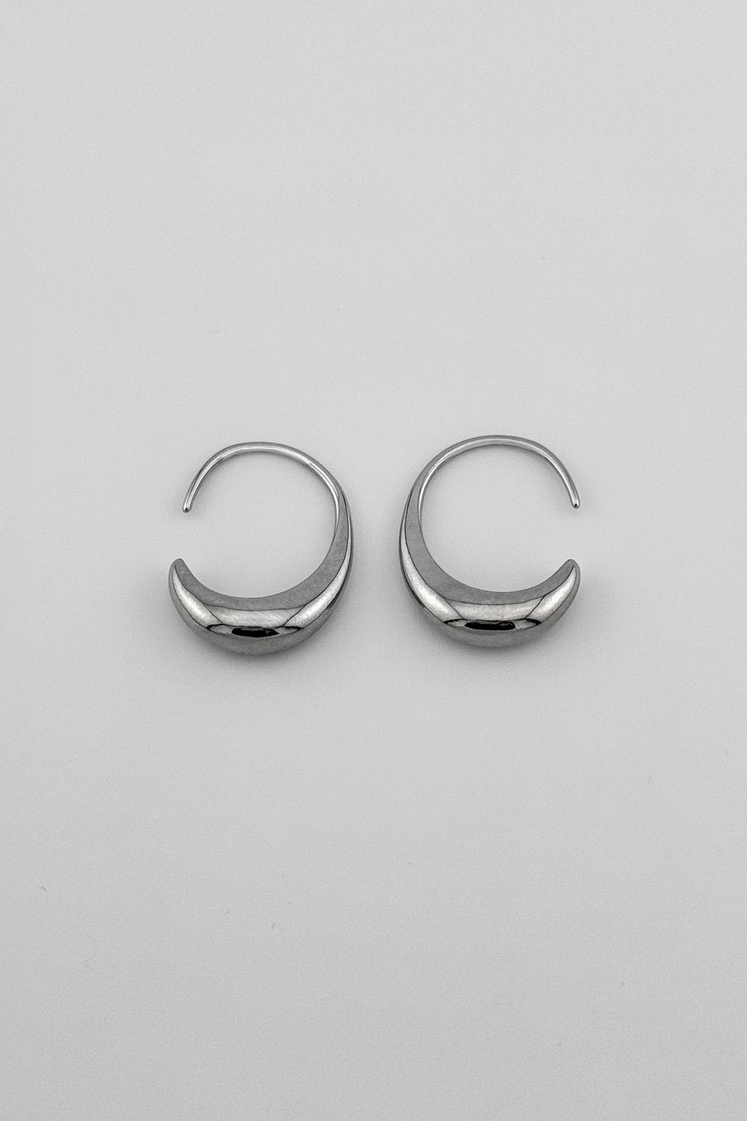 Gold Crescent Moon Hoops for Women - Fashionable and Unique